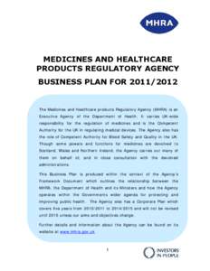MEDICINES AND HEALTHCARE PRODUCTS REGULATORY AGENCY