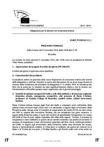 [removed]PARLAMENTO EUROPEO Delegazione per le relazioni con la penisola arabica  DARP_PV(2014)1113_1