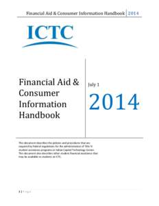 Financial Aid & Consumer Information Handbook[removed]Financial Aid & Consumer Information Handbook