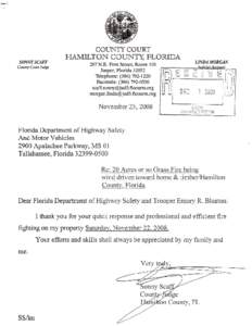 COUNTY COURT SONNYSCAFF County Court Judge HAMILTON COUNTI{, FLORIDA 207 N.E. First Street, Room 103