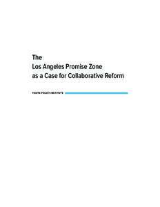 The Los Angeles Promise Zone as a Case for Collaborative Reform YOUTH POLICY INSTITUTE