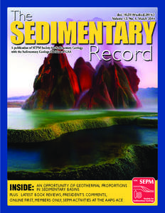 INSIDE:  AN OPPORTUNITY OF GEOTHERMAL PROPORTIONS IN SEDIMENTARY BASINS PLUS: LATEST BOOK REVIEWS, PRESIDENT’S COMMENTS,