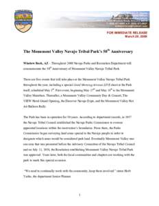 Winona D. House Public Information Officer Navajo Parks and Recreation PO Box 2520 Window Rock, Arizona[removed]T: ([removed] ! F: ([removed]removed]