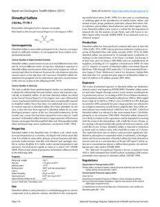 Report on Carcinogens, Twelfth Edition  ([removed]Dimethyl Sulfate