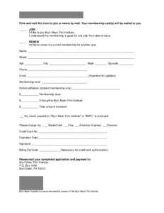 Microsoft Word - printout membership form