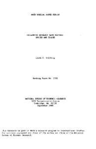 NBER WORKING PAPER SERIES  COLLAPSING EXCHANGE RATE REGIMES: SHOCKS AND BIASES  Linda