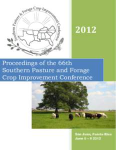 2012  Proceedings of the 66th Southern Pasture and Forage Crop Improvement Conference