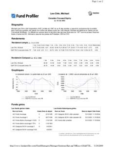 Page 1 sur 2  Imprimer Lee-Chin, Michael Canadian Focused Equity