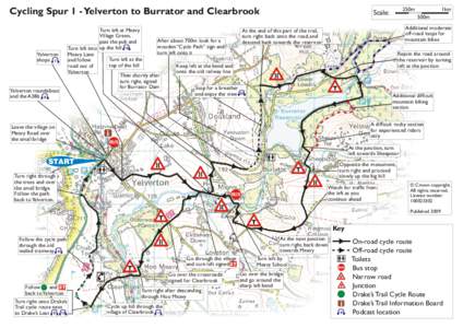 Cycling Spur 1 - Yelverton to Burrator and Clearbrook  Yelverton shops 7  Yelverton roundabout
