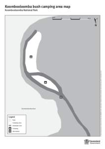 Koombooloomba bush camping area map, Koombooloomba National Park