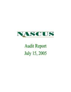 Microsoft Word - nascus_audit_cover.doc