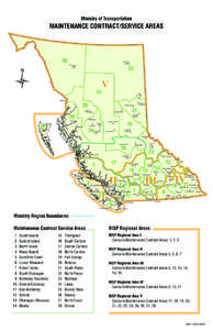 Ministry of Transportation Maintenance Contract/Service Areas