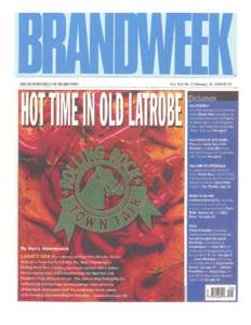 THE NEWSWEEKLY OF MARKETING  Vol. XLI No. 9 February 28, 2000/$3.50 Page 88 28, 2000