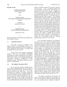 1004  Decisions of the Federal Labor Relations Authority 66 FLRA No. 180 NATIONAL TREASURY