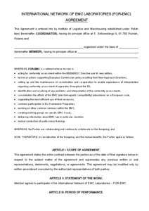 Microsoft Word - membership agreement of FOR-EMC International Network.doc