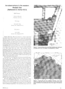 Ice observations in the western Weddell Sea (Nathaniel B. PalmerM.N. DARLING  Princeton University