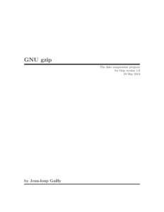 GNU gzip The data compression program for Gzip version[removed]May[removed]by Jean-loup Gailly