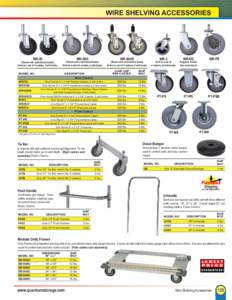 WIRE SHELVING ACCESSORIES  WR-00 WR-00H