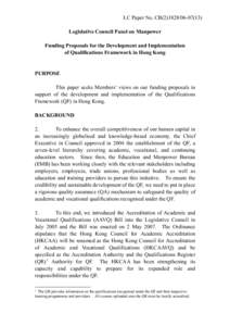 Vocational education / Learning and skills in England / Quality assurance / Recognition of prior learning / Education / Education in Hong Kong / Hong Kong Council for Accreditation of Academic and Vocational Qualifications