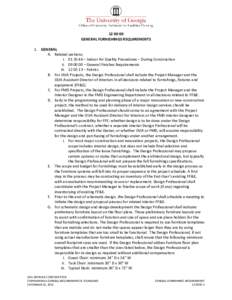 [removed]GENERAL FURNISHINGS REQUIREMENTS 1. GENERAL A. Related sections: i[removed] – Indoor Air Quality Procedures – During Construction ii[removed] – General Finishes Requirements