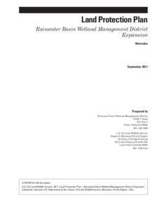 Contents; Land Protection Plan: Rainwater Basin Wetland Management District Expansion