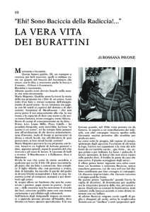 10  “Ehi! Sono Baciccia della Radiccia!...” LA VERA VITA DEI BURATTINI