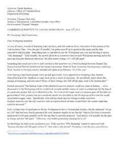 Comments Submitted to Yakima Workgroup - June 12, 2013