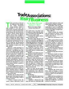 Trade association / Business / Rebate / Federal Trade Commission / Structure / History of the United States / Anti-competitive behaviour / Collective business system / United States antitrust law / Sherman Antitrust Act / Competition law