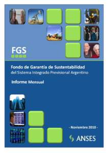 FGS “La misión final del Fondo de Garantía de Sustentabilidad es constituirse como fondo de reservas anticíclico, instrumentando una adecuada inversión de los excedentes financieros del sistema de la seguridad soc