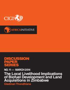 DISCUSSION PAPER SERIES NO. 11 — MARCHThe Local Livelihood Implications