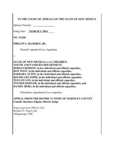 Ramirez v. New Mexico Children Youth and Families Department