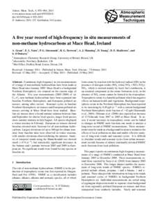 Atmos. Meas. Tech., 4, 955–964, 2011 www.atmos-meas-tech.netdoi:amt © Author(sCC Attribution 3.0 License.  Atmospheric