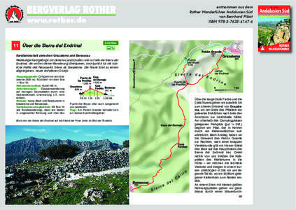 BERGVERLAG ROTHER  www.rother.de 11  Über die Sierra del Endrinal  entnommen aus dem