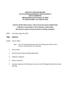 Encinitas /  California / Adjournment / Minutes / Geography of California / Parliamentary procedure / Meetings / Agenda