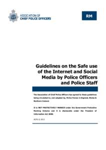 RM  Guidelines on the Safe use of the Internet and Social Media by Police Officers and Police Staff