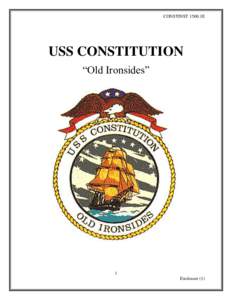 CONSTINST 1500.1E  USS CONSTITUTION “Old Ironsides”  1