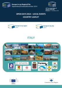 OPEN DAYS 2014 – LOCAL EVENTS COUNTRY LEAFLET ITALY  INDEX