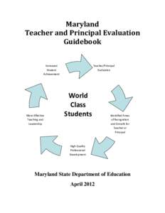 Maryland Teacher/Principal Evaluation Report