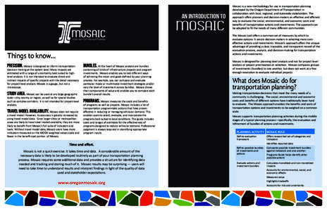 Decision theory / Public finance / Mosaic / Evaluation / Cultural mosaic / Sociology / Microeconomics / MOSAIC Threat Assessment Systems / Evaluation methods / Costs / Cost–benefit analysis