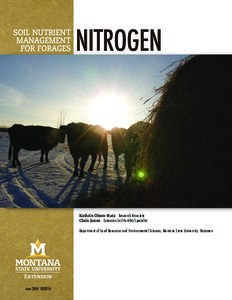 SOIL NUTRIENT MANAGEMENT FOR FORAGES NITROGEN