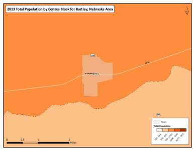 ´  2013 Total Population by Census Block for Bartley, Nebraska Area[removed]