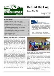 Behind the Log Newsletter - October  2004