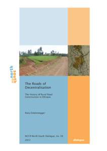 The Roads of Decentralisation The History of Rural Road Construction in Ethiopia  Rony Emmenegger