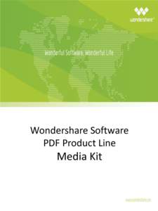 Wondershare Software PDF Product Line Media Kit  Content