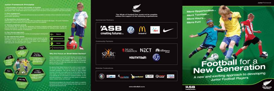 Junior Framework  Junior Framework Principles 1. Accumulation of hours and number of touches  To build fundamental skills, the Framework gives guidelines on the number of hours players should be training &