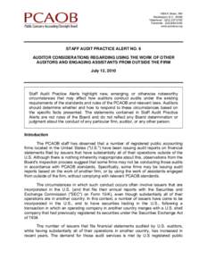 Risk / Audit / Financial audit / Public Company Accounting Oversight Board / Generally Accepted Auditing Standards / Sarbanes–Oxley Act / Materiality / Regulation S-X / Auditor independence / Auditing / Accountancy / Business