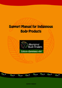 Support Manual for Indigenous Body Products EDITED VERSION 1