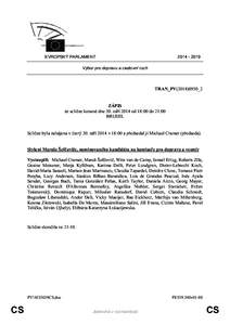 [removed]EVROPSKÝ PARLAMENT Výbor pro dopravu a cestovní ruch  TRAN_PV(2014)0930_2