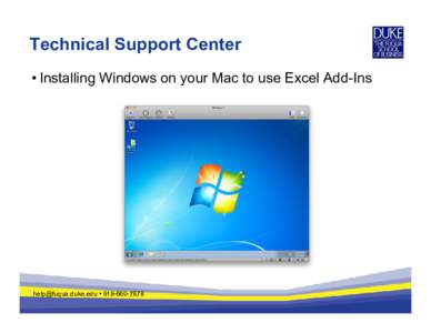 Technical Support Center • Installing Windows on your Mac to use Excel Add-Ins  •   VMware Fusion