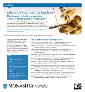Enid Campbell / Monash University / Marilyn Warren / Michael Black / Supreme Court of Canada / Law / High Court / Victoria / States and territories of Australia / Quotations / Fiat justitia / Anthony Mason